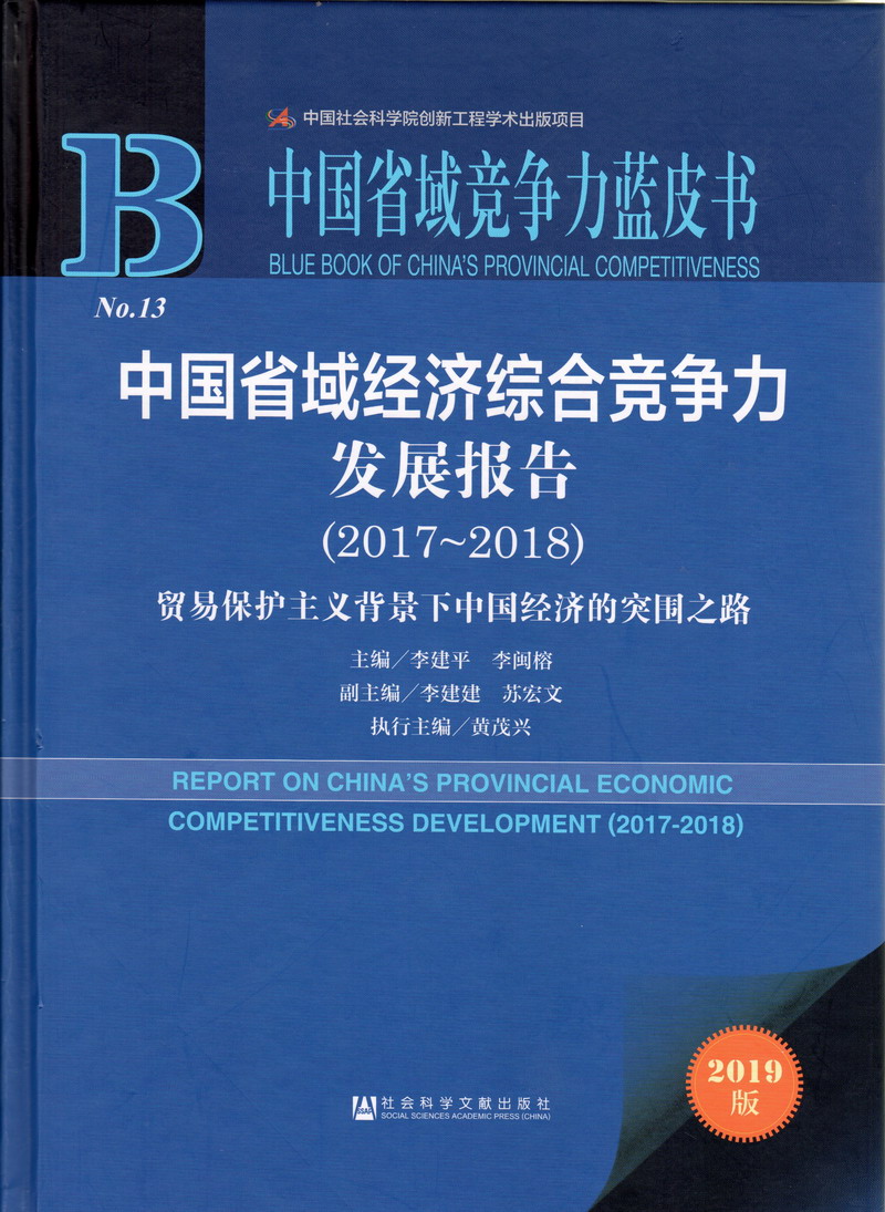 操逼女孩网站视频中国省域经济综合竞争力发展报告（2017-2018）